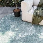 Rond Buiten vloerkleed sage - Groen -  dubbelzijdig - EVA Interior - P...