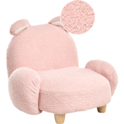 KANNA - Kinderfauteuil - Pastelroze - Bouclé