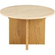 Salontafel Lichtbruin Marmer - Ø60x38cm - Faria