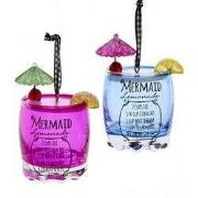 Ornament lemon kunststof h8 cm