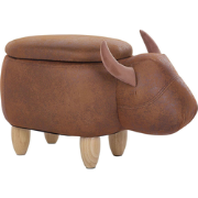 COW - Hocker - Lichtbruin - Kunstleer