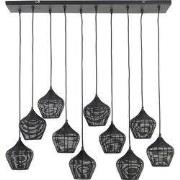 Light&living Hanglamp 10L 120x25x29,5 cm ALVARO mat zwart