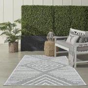 Belize Indoor & Outdoor Grijs vloerkleed - Geruit - 120 X 170 CM