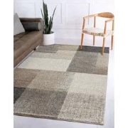 Belos Modern Beige vloerkleed - Geblokt - 120 X 160 CM