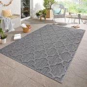 Tenedo Indoor & Outdoor Grijs vloerkleed - Barok Design - 120 X 170 CM