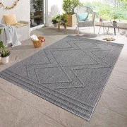 Tenedo Indoor & Outdoor Grijs vloerkleed - Geruit - 160 X 230 CM