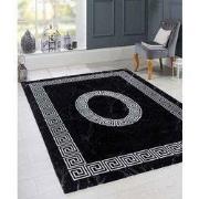 Marlon Modern Zwart vloerkleed - Grieks Motief - 160 X 230 CM