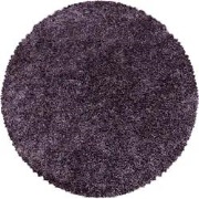 Azure Hoogpolig Effen Paars vloerkleed - Rond - 160 X 160 CM