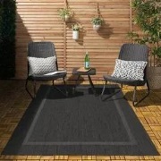 Capri Buitenkleed Indoor & Outdoor Zwart - 200 X 290 CM
