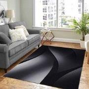 Marlon Modern Zwart / Grijs vloerkleed - - 280 X 370 CM