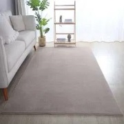Alberta Laagpolig Fluffy Beige vloerkleed - - 140 X 200 CM