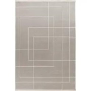 Claire vloerkleed - Japandi Stijl Geblokt En Gestreept Modern - Grijs ...