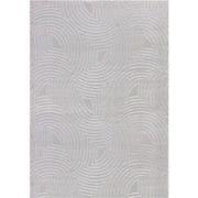 Cara vloerkleed - Duna Modern Japandi - Zilver - 120 X 170 CM