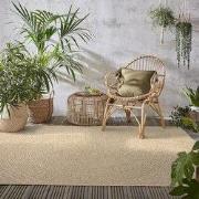 Jute Look Buitenkleed - Ceres Cirkel Naturel - 80 X 150 CM