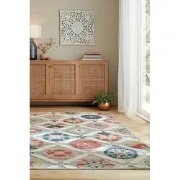 Binnen- En Buitenkleed - Flora Grijs/Multi - 160 X 230 CM