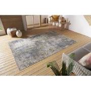 Abstract Binnen- En Buitenkleed - Gizeh Crème / Blauw - 160 X 235 CM