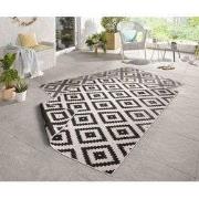 Binnen & Buiten Omkeerbaar vloerkleed - Malta Zwart/Crème - 160 X 230 ...