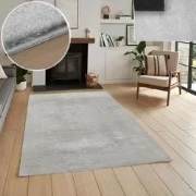 Wasbaar vloerkleed - Malaga Zilver - 140 X 200 CM