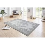 Vintage Laagpolig Designer Velours vloerkleed - Cordelia - Grijs - 120...