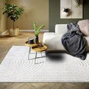 Japandi vloerkleed laagpolig - New York Design - Panglao Wit - 120x170...