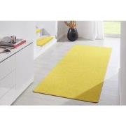 Loper Uni Laagpolig Effen Vloerkleed - Fancy - Geel - 80x200 cm