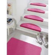 Traploper Uni Laagpolig Effen Vloerkleed - Fancy - Roze / Pink (15 stu...