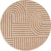 Rond Laagpolig vloerkleed Arte - Japandi Stijl - Roze - 160 cm ? rond