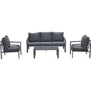 Garden Impressions Durban loungeset 4-delig - donker grijs