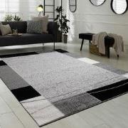 Laagpolig Modern Vloerkleed Sinovo - Grijs - 80x150 cm