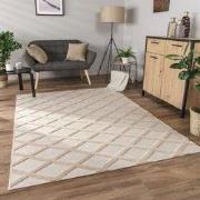 Laagpolig Modern Vloerkleed Utrilia - Beige - 230x340 cm