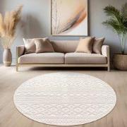 Laagpolig Vloerkleed Cotera - Creme - 120x160 cm