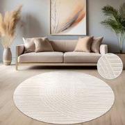 Laagpolig Vloerkleed Cotera - Creme - 200x290 cm