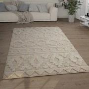 Laagpolig Vloerkleed - Gen - Creme - 80x150 cm