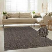 Laagpolig Vloerkleed Hamiber - Wol look - Antraciet - 160x220 cm