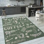 Keukenkleed - Kitchen - Koffie - Groen - 120x160 cm