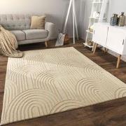 Laagpolig Vloerkleed Lely - Japandi - Beige - 120x160 cm