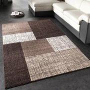 Laagpolig Modern Vloerkleed Modilia - Geblokt - Bruin - 120x170 cm
