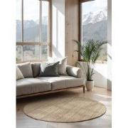 Rond Handgeweven Jute vloerkleed - Bouclé Jaipur Naturel / Goud - Ø 16...