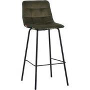 LABEL51 Barkruk Bistro - Hunter - Fluweel - Hoog