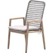 Skala dining fauteuil - acaciahout met white wash - sand