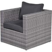 Montana lounge fauteuil - earl grey - dark antraciet