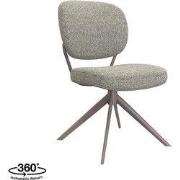 LABEL51 Eetkamerstoel Geneva - Mushroom - - Brons Metalen Frame