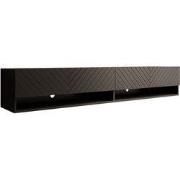 Meubella - TV-Meubel Asino - Zwart Visgraat - 180 cm