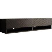 Meubella - TV-Meubel Asino - Zwart Visgraat - 140 cm