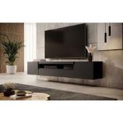 Meubella - TV-Meubel Dylan - Mat zwart - 200 cm