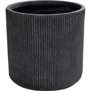 OREOI - Bloempot - Grafietgrijs - 37 x 37 x 37 cm - Kleivezel