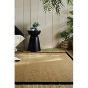 Laagpolig Vloerkleed Sisal Look - Zwart - 120x170 cm