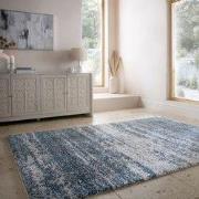 Hoogpolig Vloerkleed Dune Ombre - Blauw - 80x150 cm