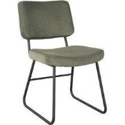 LABEL51 Eetkamerstoel Noah - Forest - - Zwart Metalen Frame