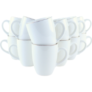 OTIX Koffiekopjes met oor - Mokken Set -Koffietassen - Wit met Goud - ...